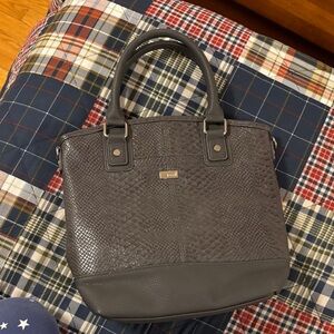 Thirty one grey Paris handbag with crossbody strap